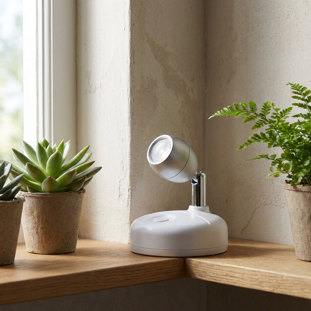 LED Pflanzenleuchte RGB Dimmbar Kabellos mit Fernbedienung für Indoor Pflanzen und Wohnraum Modern