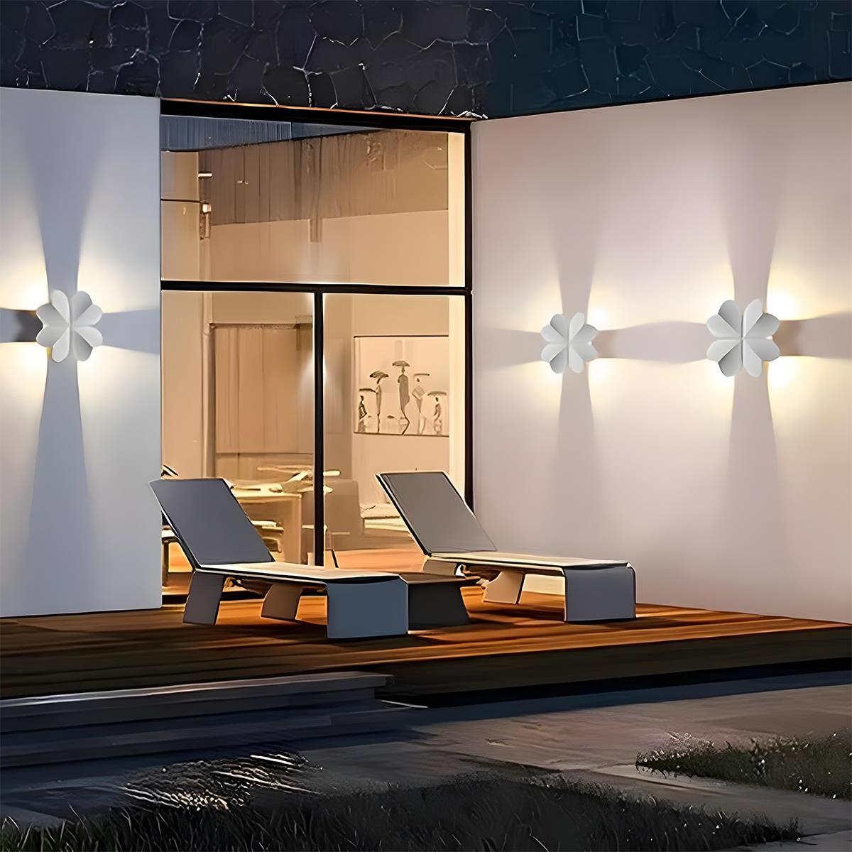 LED Wandleuchte Außen | Wetterbeständig, Tierdesign in Schwarz 12