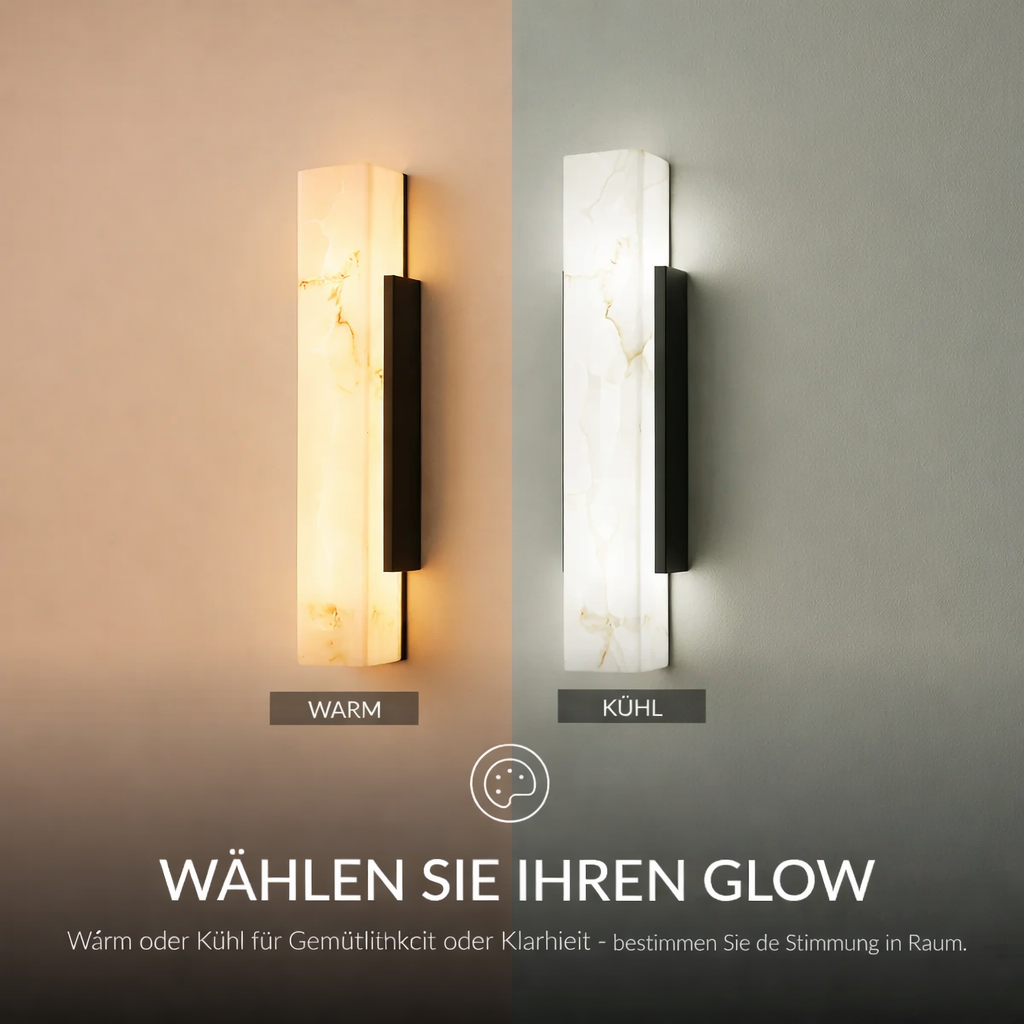 LED Wandleuchte Warmweiß Außen IP65 Wetterfest mit Marmoreffekt Modern für Fassade und Eingang