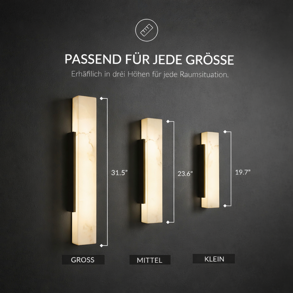 LED Wandleuchte Warmweiß Außen IP65 Wetterfest mit Marmoreffekt Modern für Fassade und Eingang