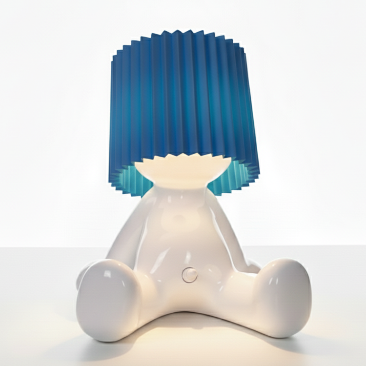 Sitz-Bruno – Witzige Akku-Tischlampe sitzend | 8 Farben LED