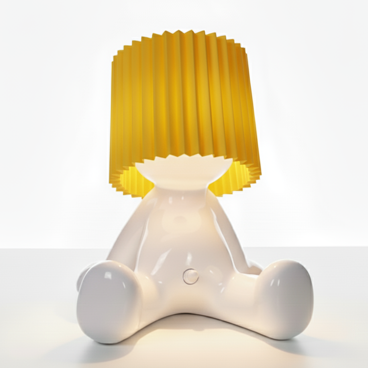 Sitz-Bruno – Witzige Akku-Tischlampe sitzend | 8 Farben LED