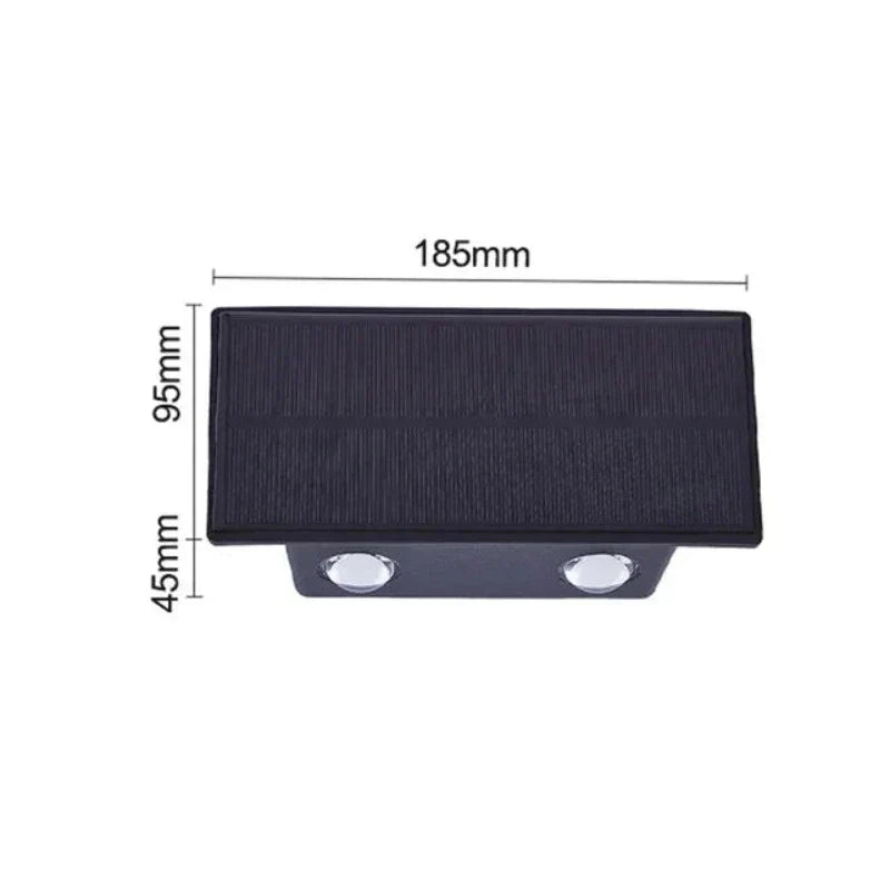 SolarVerve LED Balkonlampe Solar – Kabellos & Wetterfest für Außenbereich