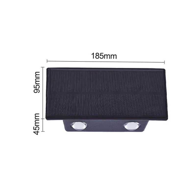 SolarVerve LED Balkonlampe Solar – Kabellos & Wetterfest für Außenbereich