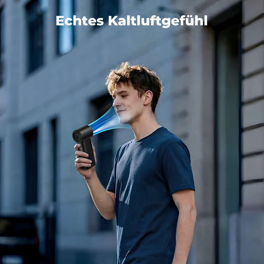 Portable Ventilator 4500mAh – 5 Geschwindigkeiten – Leise 51dB – Bis 25h Laufzeit – Kompakte Größe