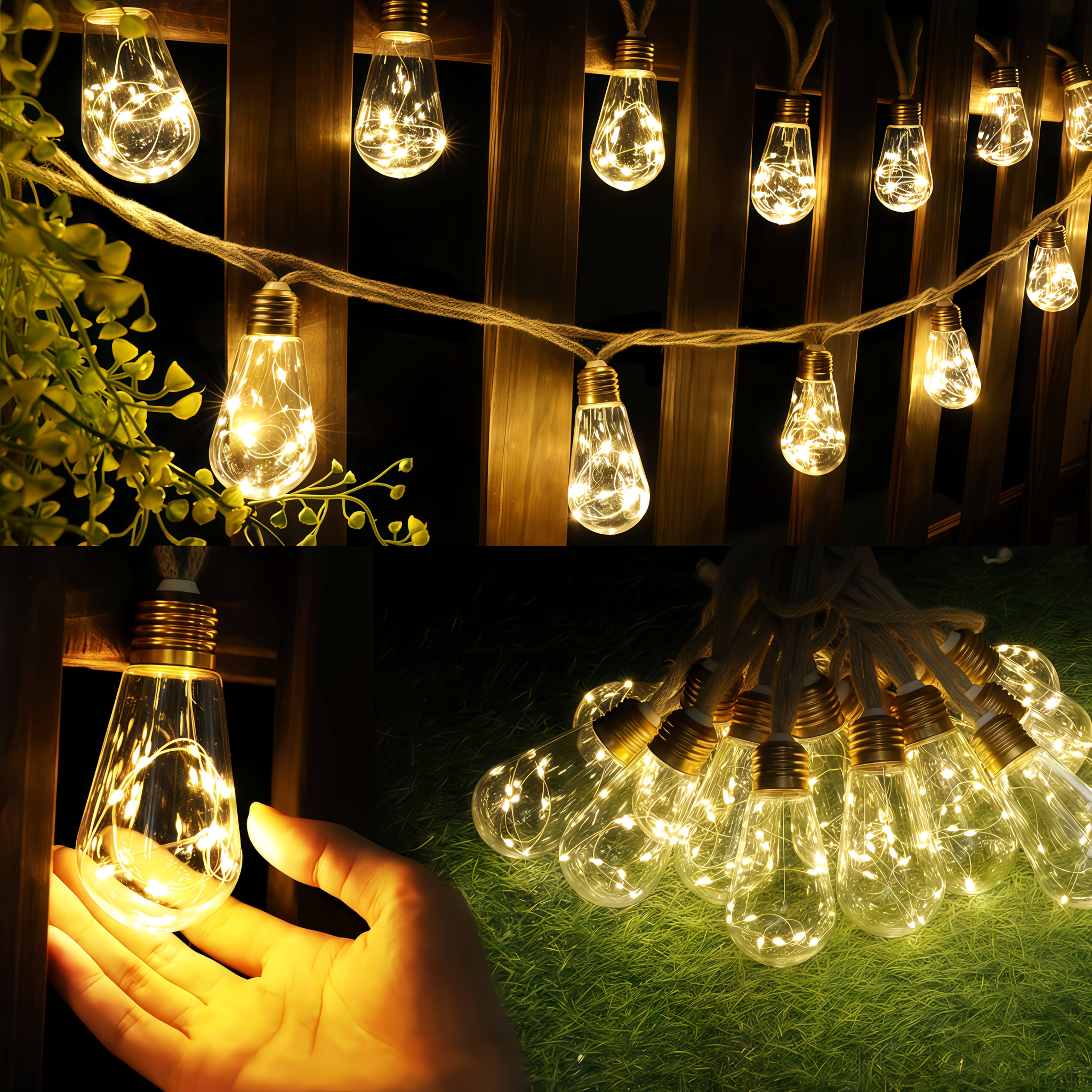Lichterkette Outdoor | Metallstruktur, 8 Lichtmodi, 7,5 m 3