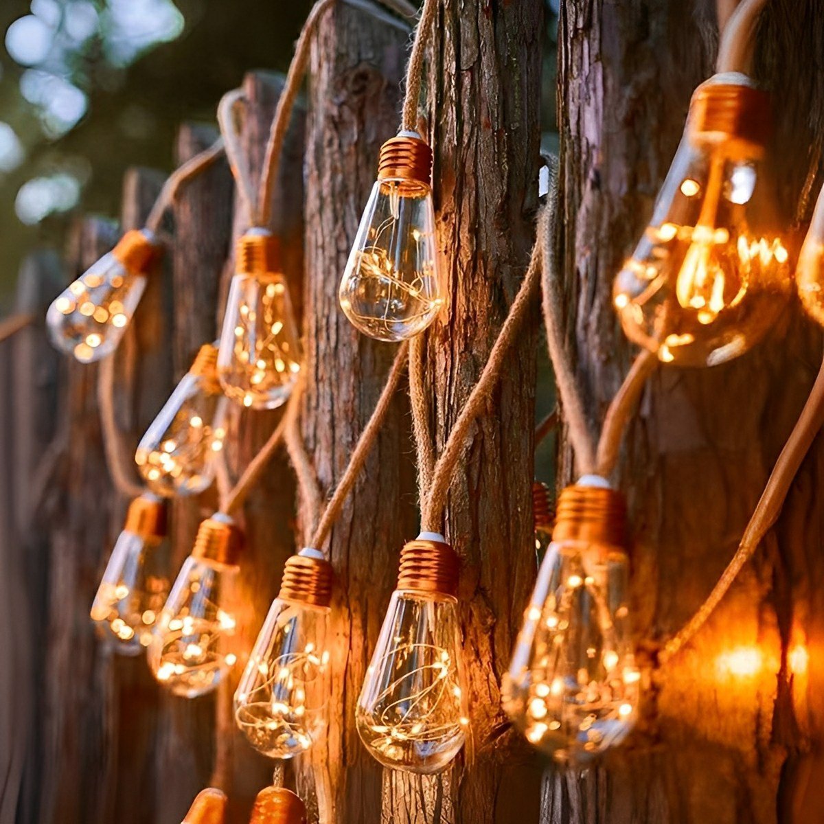 Lichterkette | Retro Solar-Filament, Wasserdicht 3