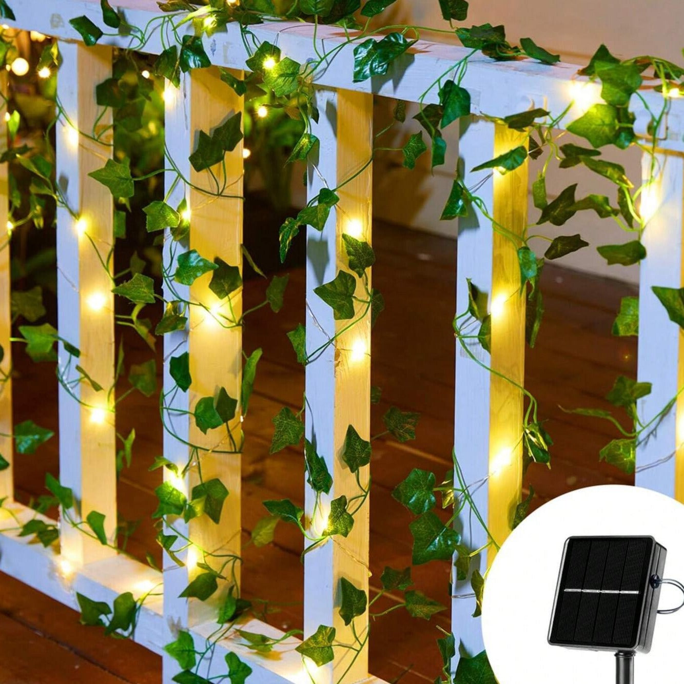 LumiRank Lichterranke Vintage LED Girlande Warmweiß für Garten