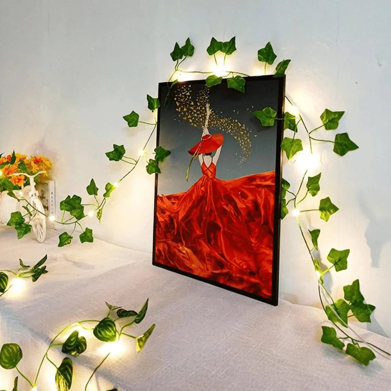 LumiRank Lichterranke Vintage LED Girlande Warmweiß für Garten