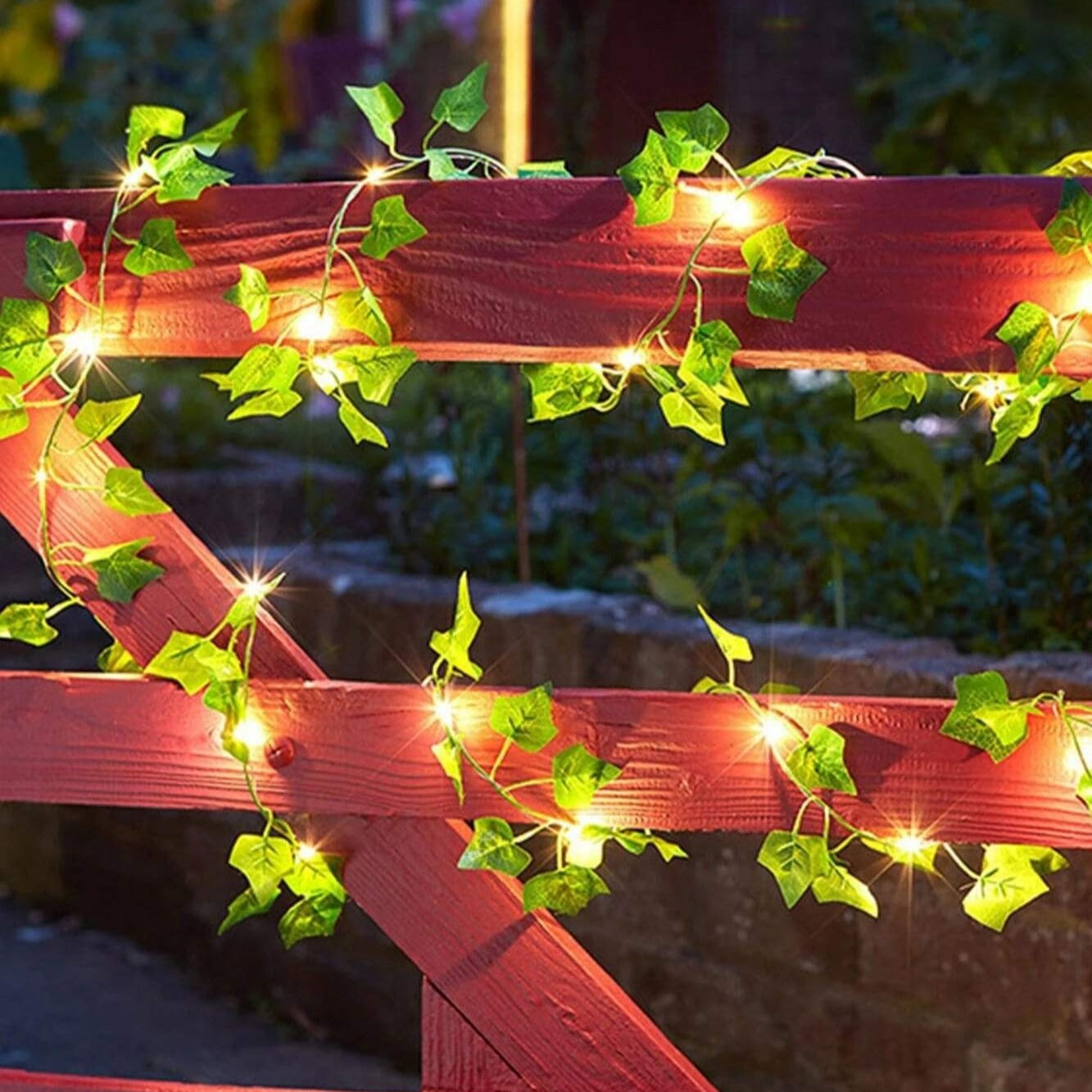 LumiRank Lichterranke Vintage LED Girlande Warmweiß für Garten