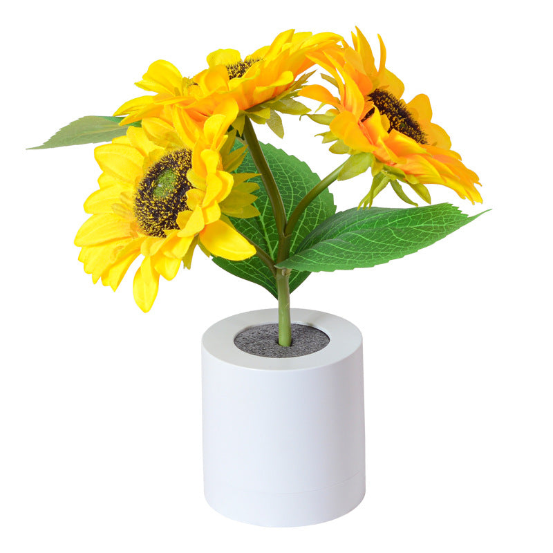 SolarBlüte Gartenlampe – Sonnenblumen-Design, LED, leuchtend, für Terrasse