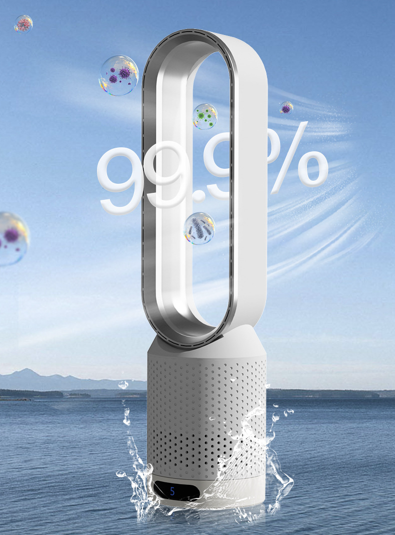 Luftkühler | Klingenloses Design, 90°-Oszillation, 8 Geschwindigkeitsstufen 8