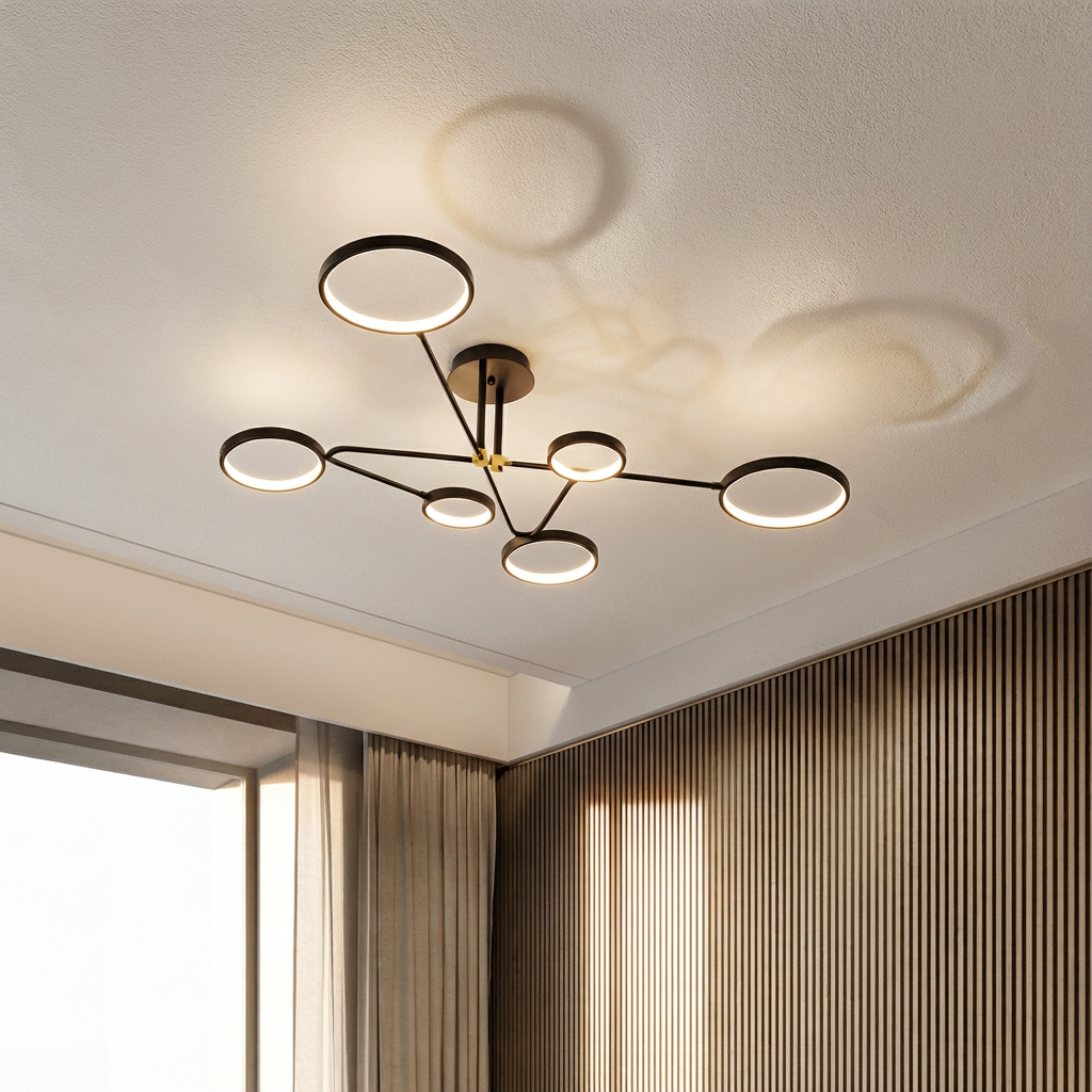 LumenVibe LED-Kronleuchter - Modernes Design mit verstellbarer Aufhängung