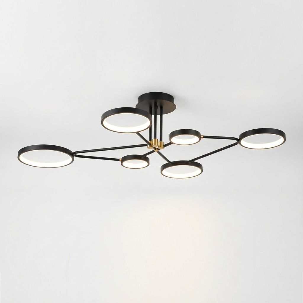 LumenVibe LED-Kronleuchter - Modernes Design mit verstellbarer Aufhängung