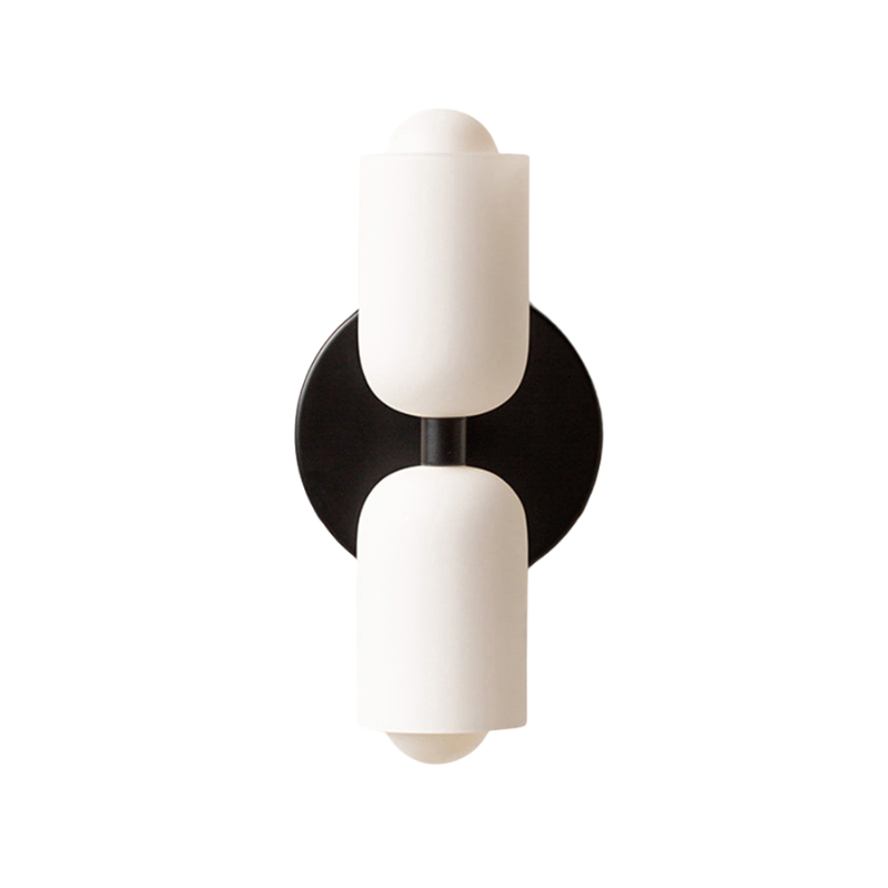 LumoZen - Schlanke LED-Wandleuchte mit schwarzem Glas