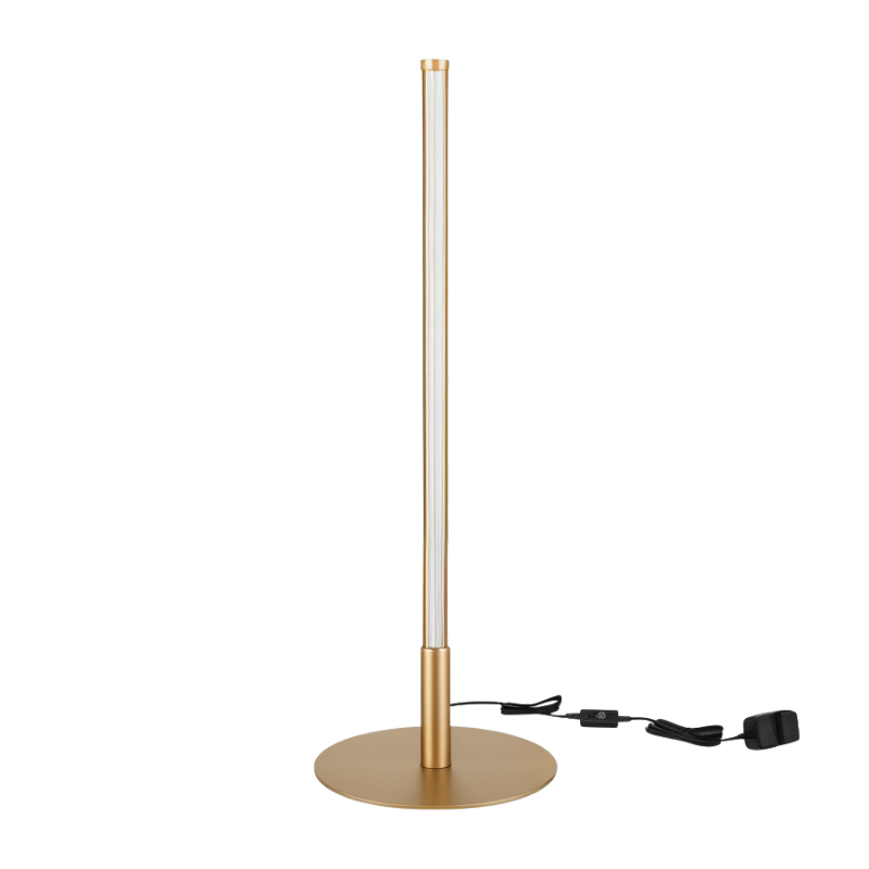 LustrousGold - Elegante goldene LED-Tischlampe