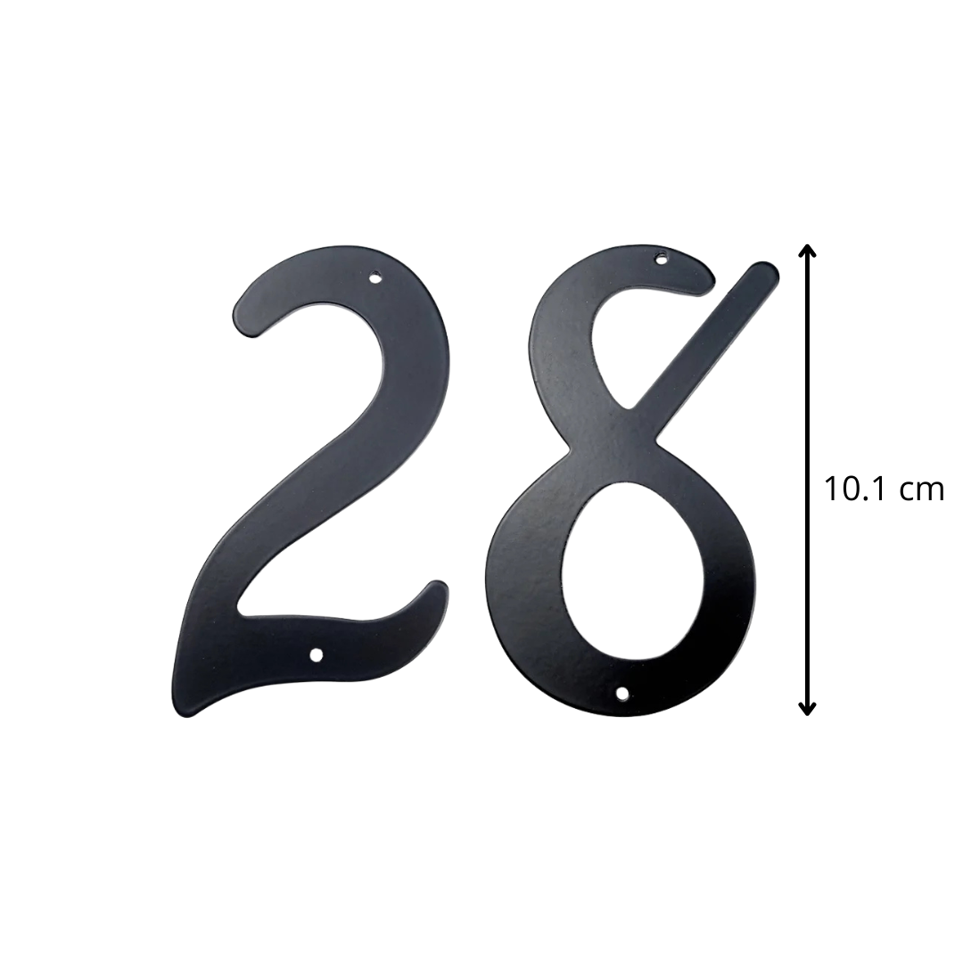 Aluminium Hausnummer Schwarz Modern Außen Wetterfest für Fassade und Hauseingang 3D Design