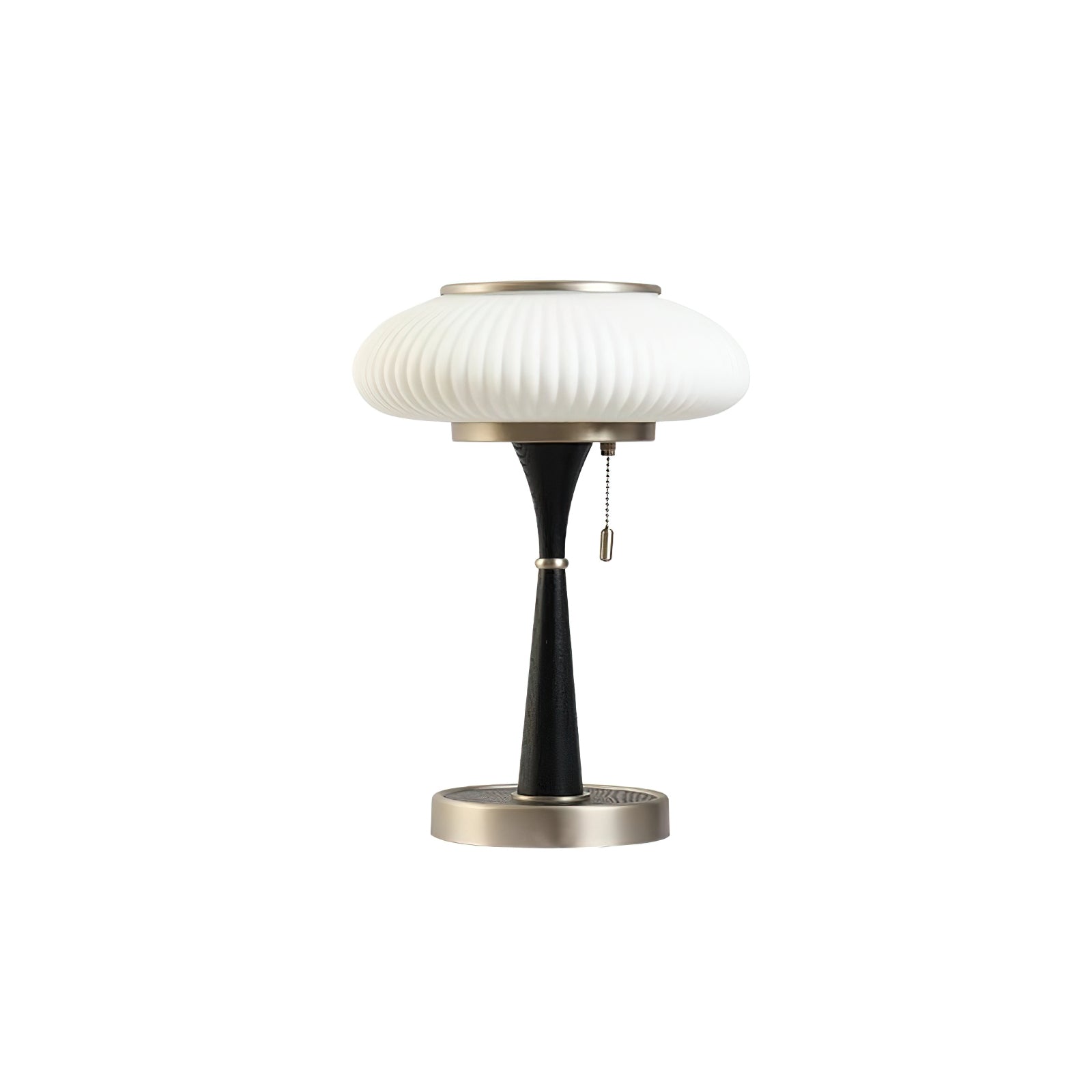 LumoShroom Vintage LED-Tischlampe – Dimmbar Holzoptik fürs Wohnzimmer
