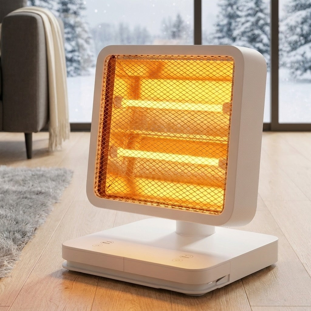 Mini-Elektro-Heizlüfter 500 W – Kompakter, Energiesparender Fußwärmer für Schnelles Aufheizen im Büro und Zuhause 2
