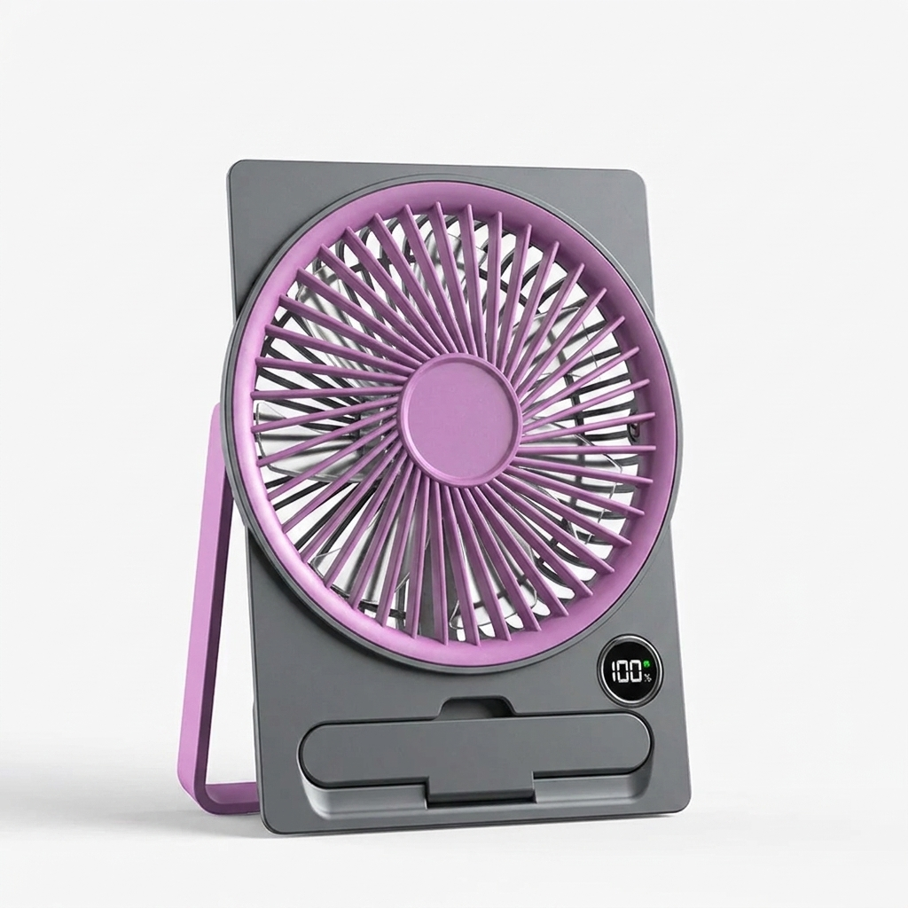 Mini Ventilator USB 2000mAh – Tragbar – Leise – Büro & Schlafzimmer