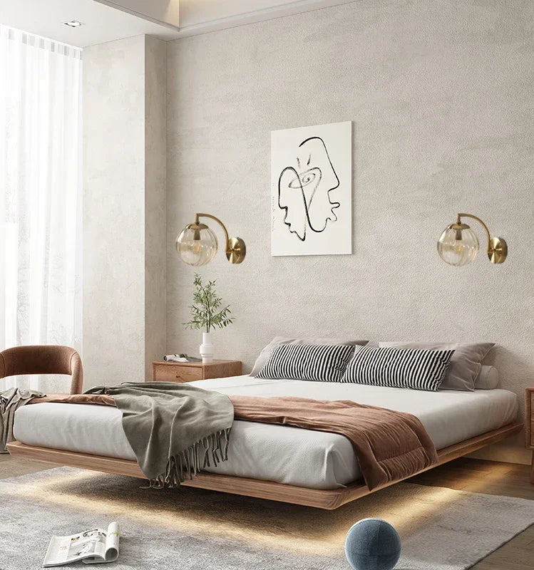 GlansVee - Minimalistische Glas-Wandleuchte