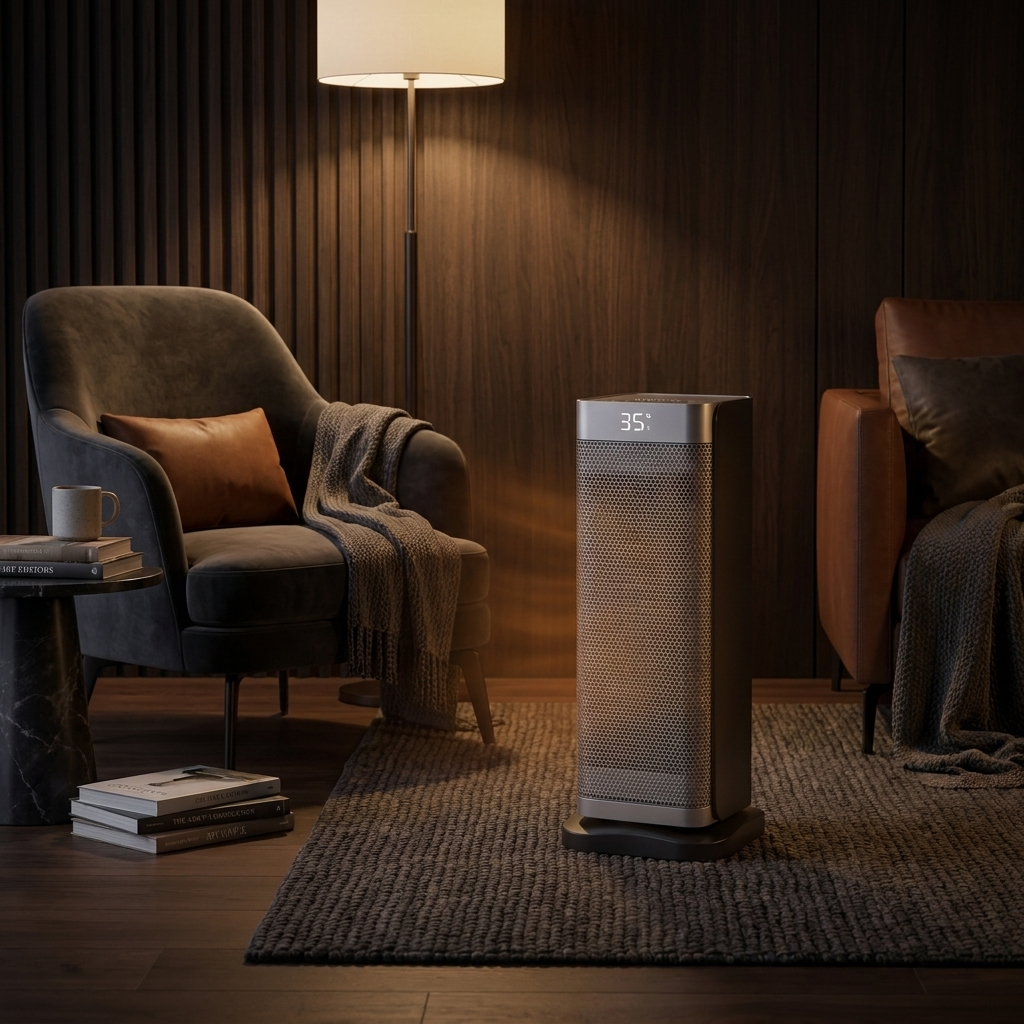 Moderne Elektrische Heizung 2000W mit Fernbedienung, PTC-Technologie, Heizkörper Elektrisch für Räume bis 25m² 2
