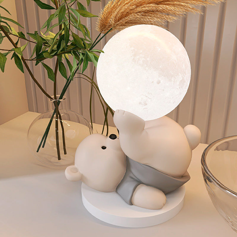 LumiBear Touch Tischlampe – Niedlicher Teddybär LED Nachtlicht Kinderzimmer