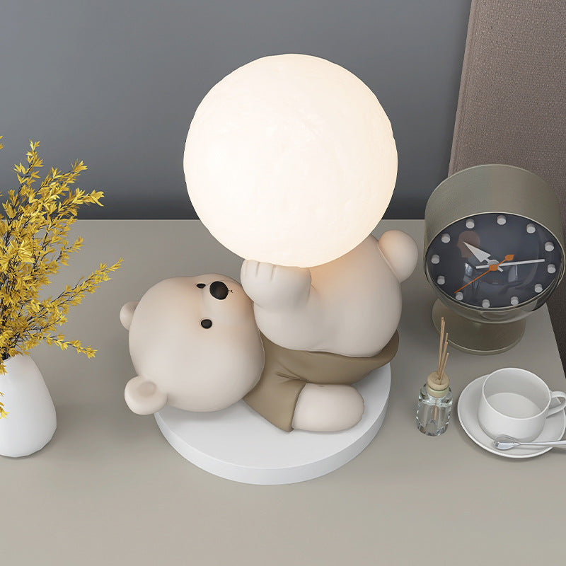 LumiBear Touch Tischlampe – Niedlicher Teddybär LED Nachtlicht Kinderzimmer
