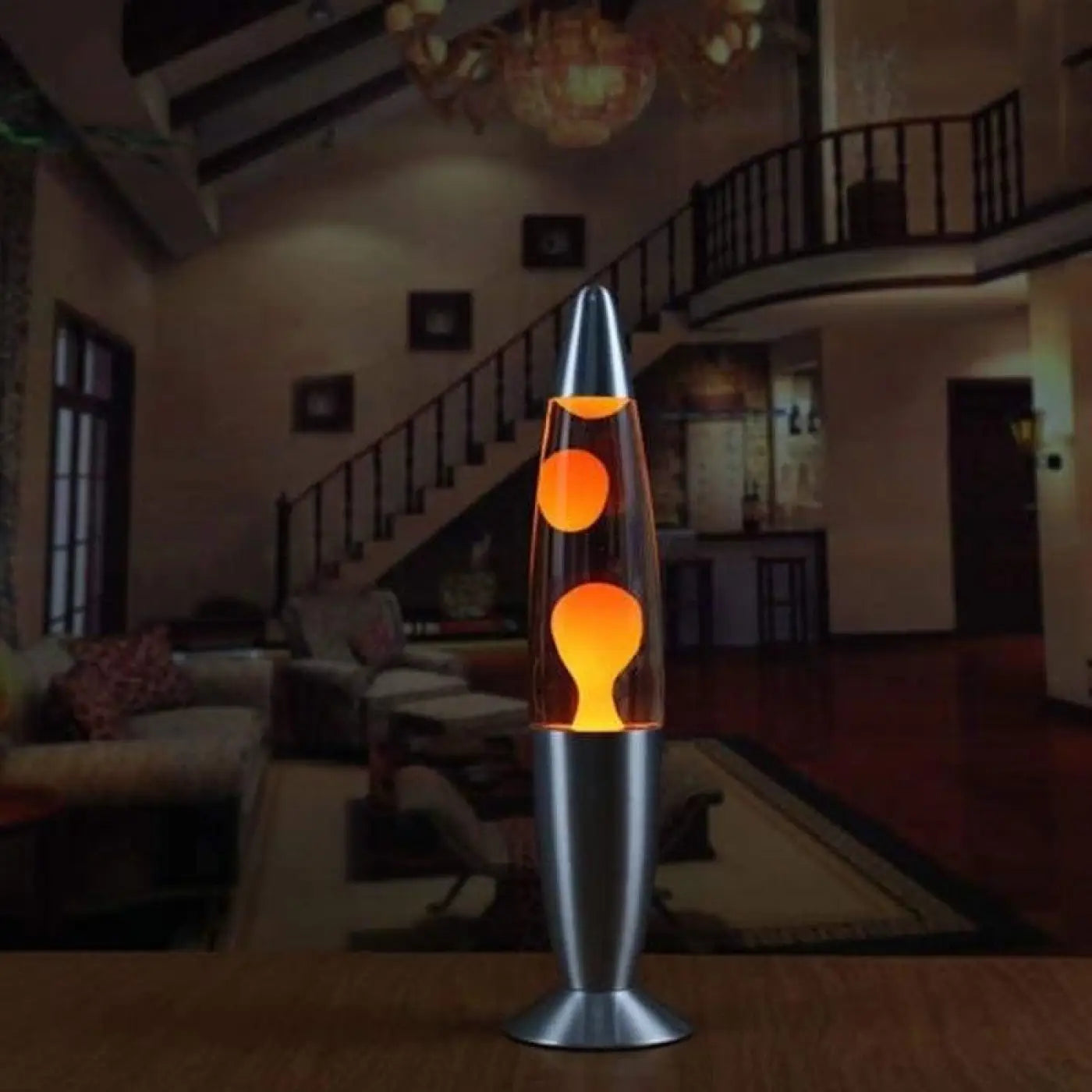 Nachttischlampe | Glas mit Farbigen Wachs, Metall- oder Glassockel 4