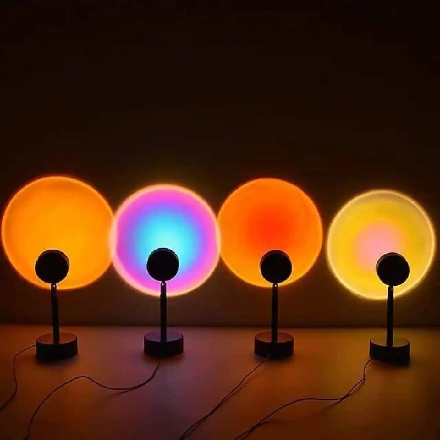 Nachttischlampe | LED-Projektion, 180° verstellbarer Kopf 1