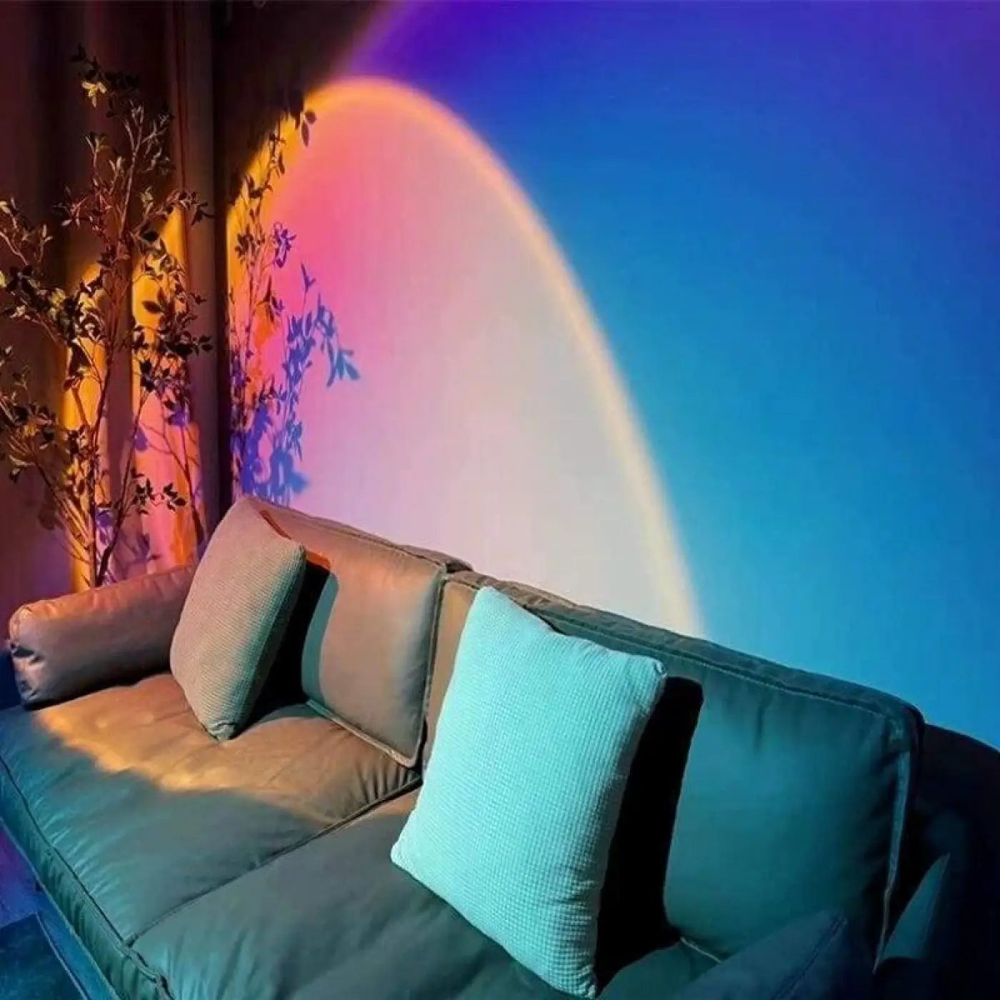 Nachttischlampe | LED-Projektion, 180° verstellbarer Kopf 4
