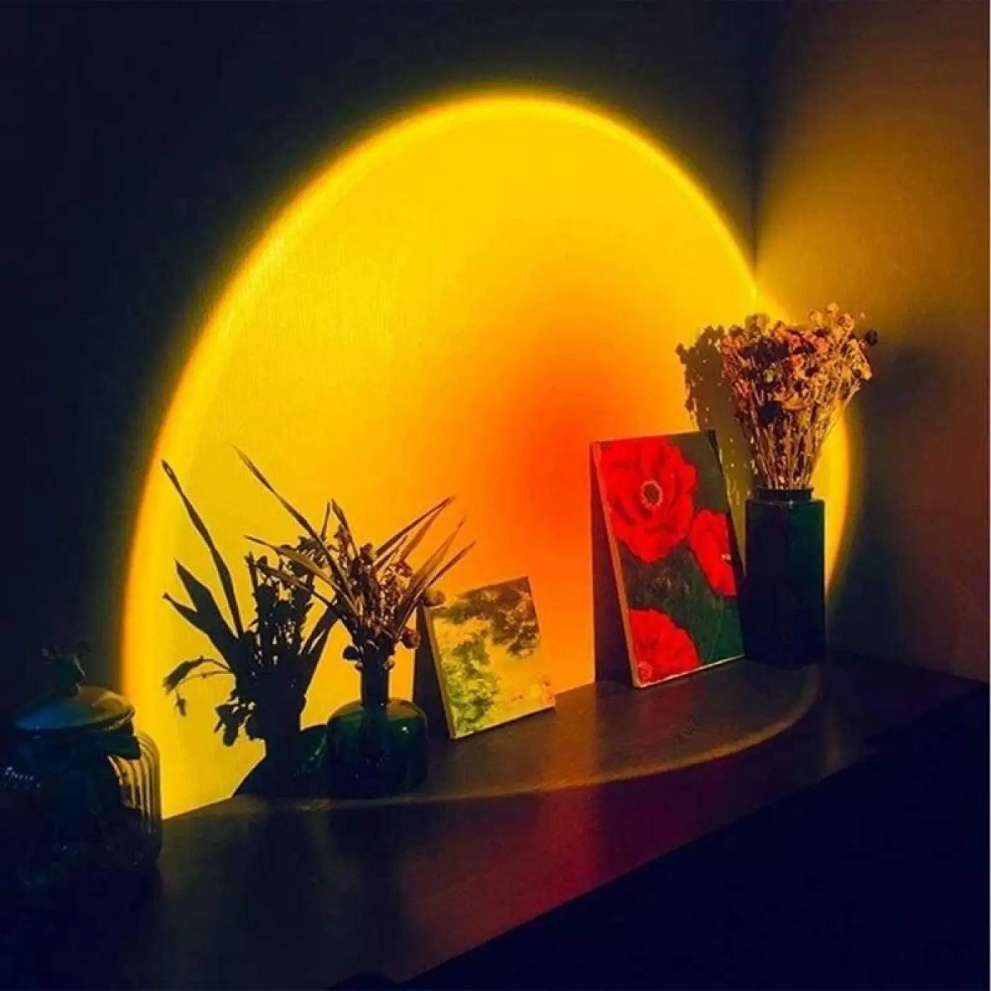 Nachttischlampe | LED-Projektion, 180° verstellbarer Kopf 5