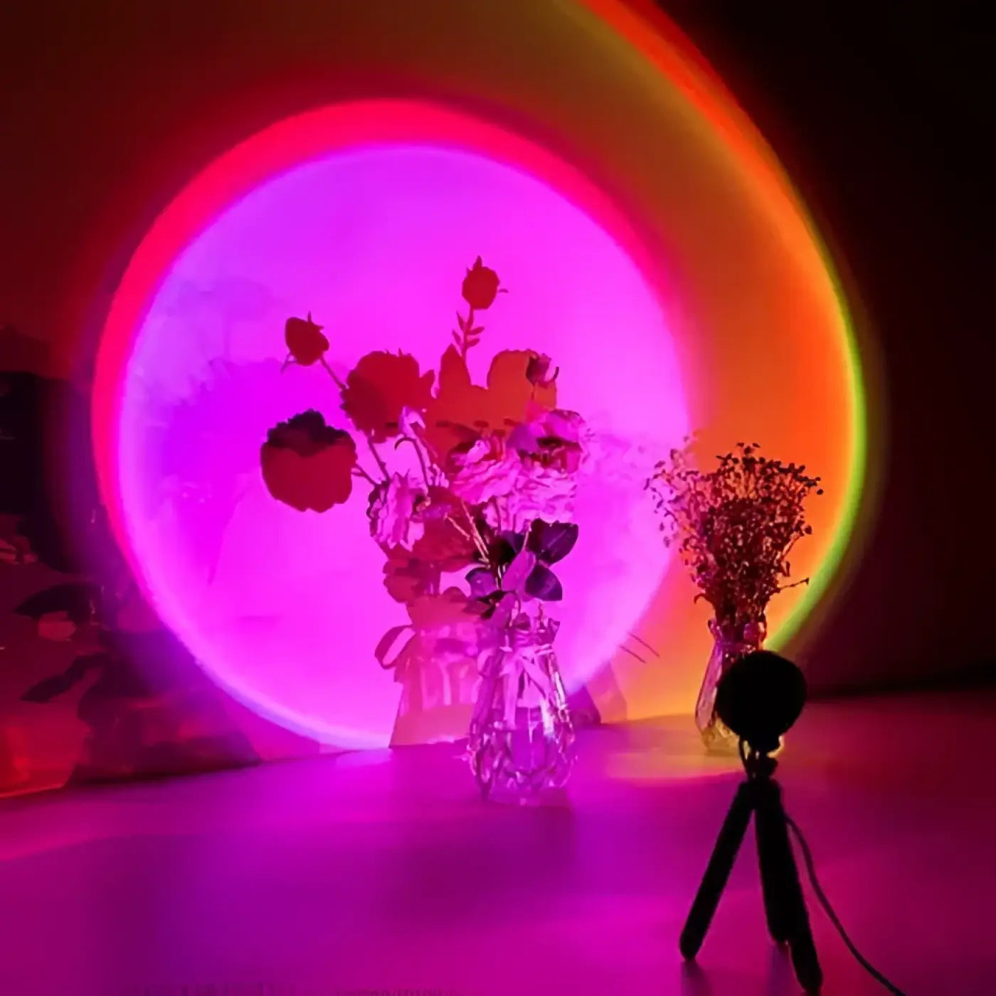Nachttischlampe | LED-Projektion, 180° verstellbarer Kopf 6