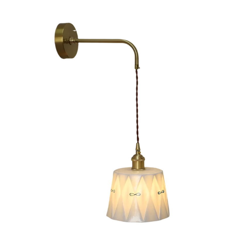 NamiShine - Vintage Japanische Wandleuchte mit Kette