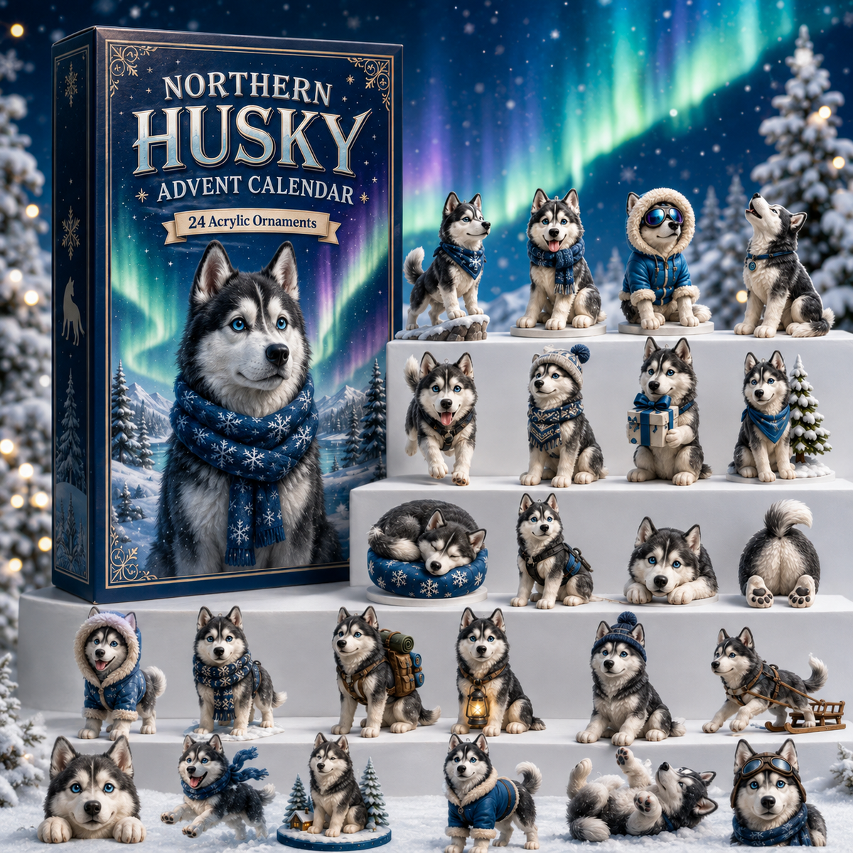 Northern Husky Adventskalender 2026 – Festlicher Countdown Für Hundeliebhaber 1