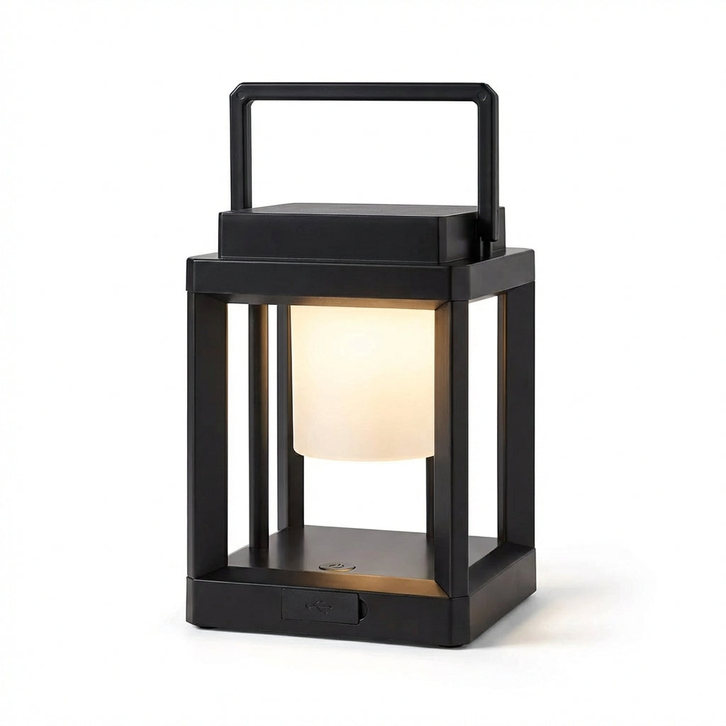 Solar Laterne LED Warmweiß Außen für Terrasse und Garten IP65 Modern mit Tragegriff