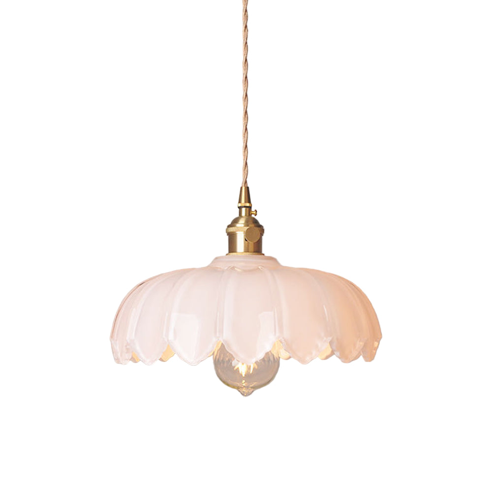 Florina Hängeleuchte, Vintage, Blüten-Design, Weiß, Für Wohnzimmer