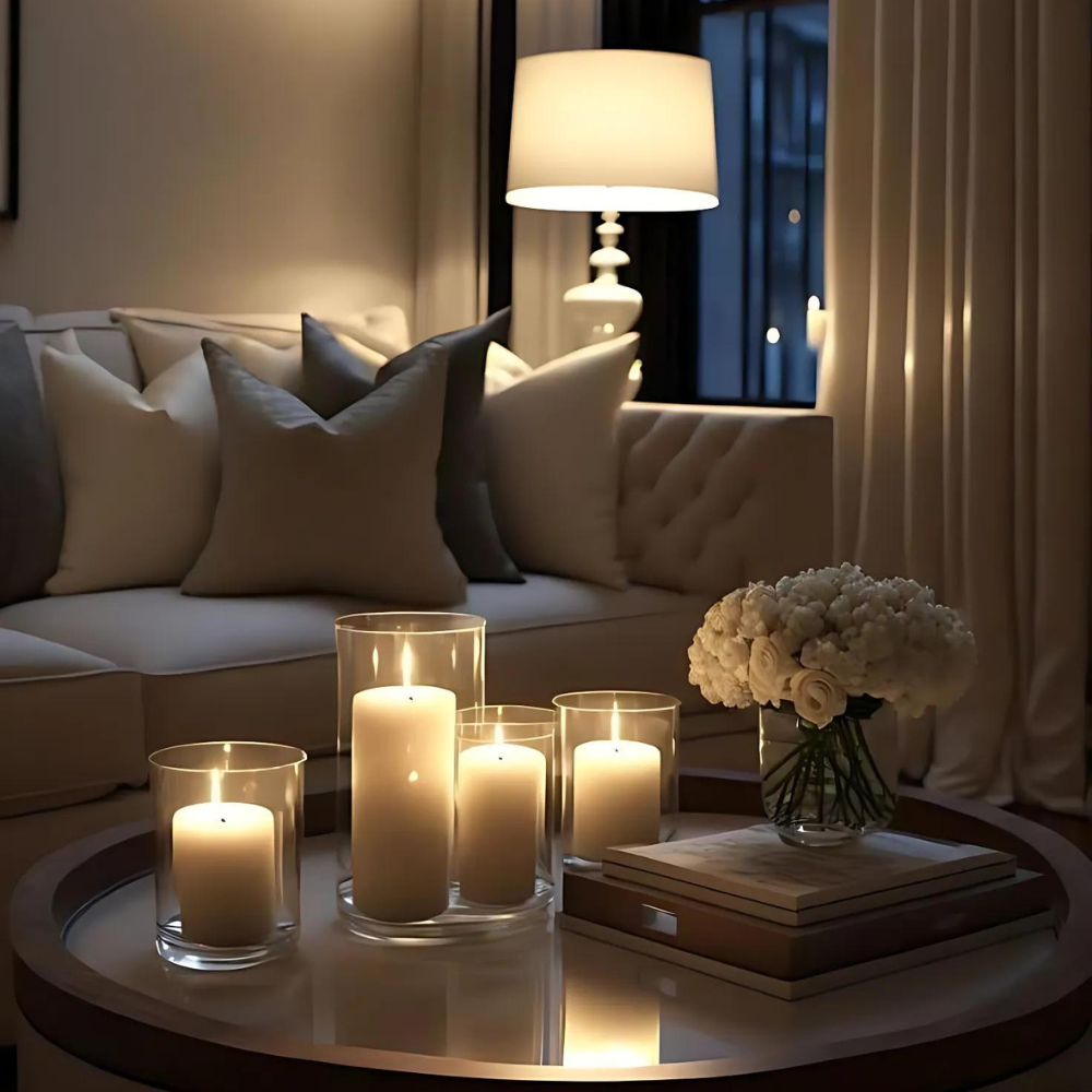 Modernes Kerzenset - LED Kerze mit Fernbedienung