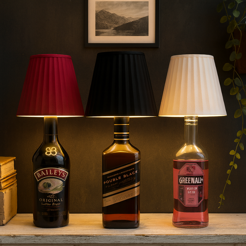 LumiBottle Pro – Kabellose LED Flaschenlampe dimmbar – Warmweiß Licht