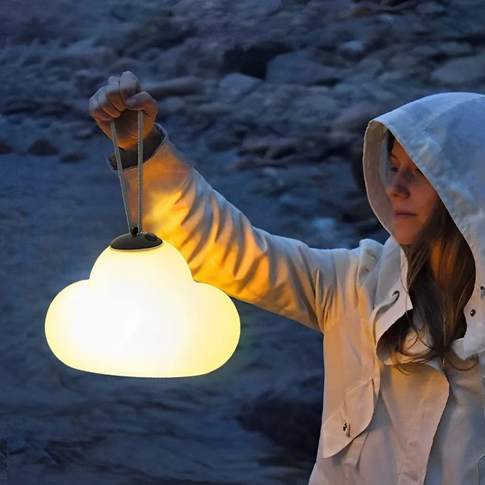 LumiMinori Hängeleuchte LED Wolkenform Weiß