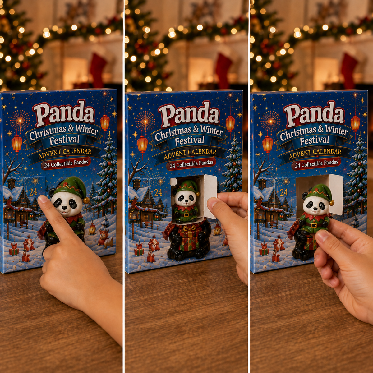 Panda-Adventskalender 2026 – 24 Sammelpandas für Kinder zur Weihnachtszeit 2