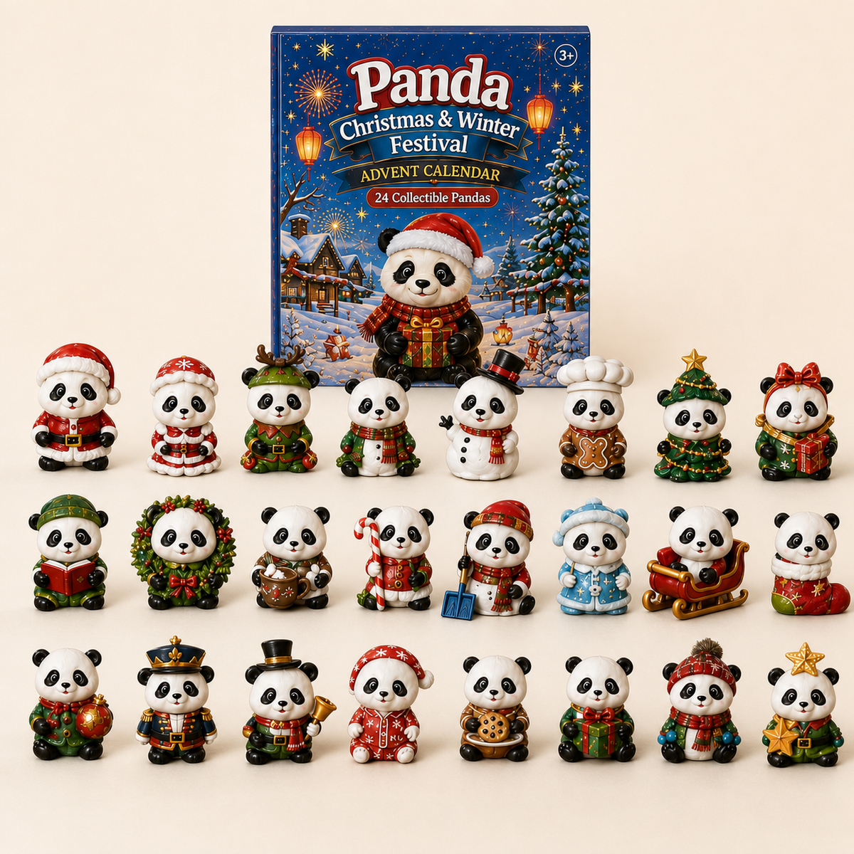 Panda-Adventskalender 2026 – 24 Sammelpandas für Kinder zur Weihnachtszeit 4