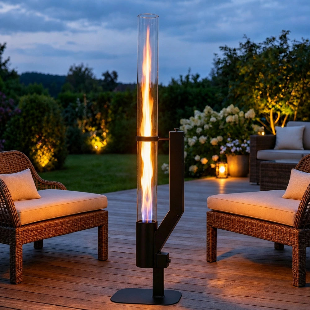 Pelletbrenner | Vertikale Flamme, Schlankes Design 0