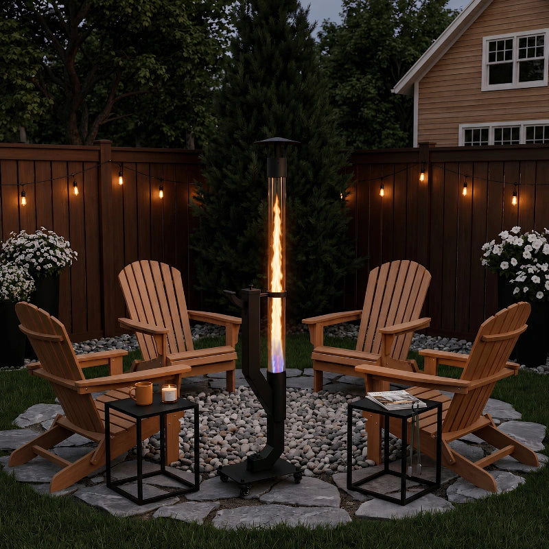 Pelletbrenner | Vertikale Flamme, Schlankes Design 4