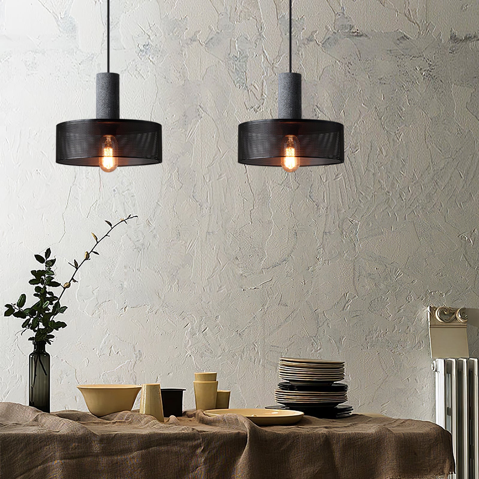 Pendelleuchte | Industrielles Design, Betonoptik 8