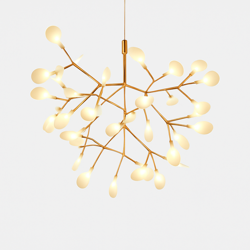 Pendelleuchte | Metallstruktur, Verzweigte Lichtquellen, Schwarz 10