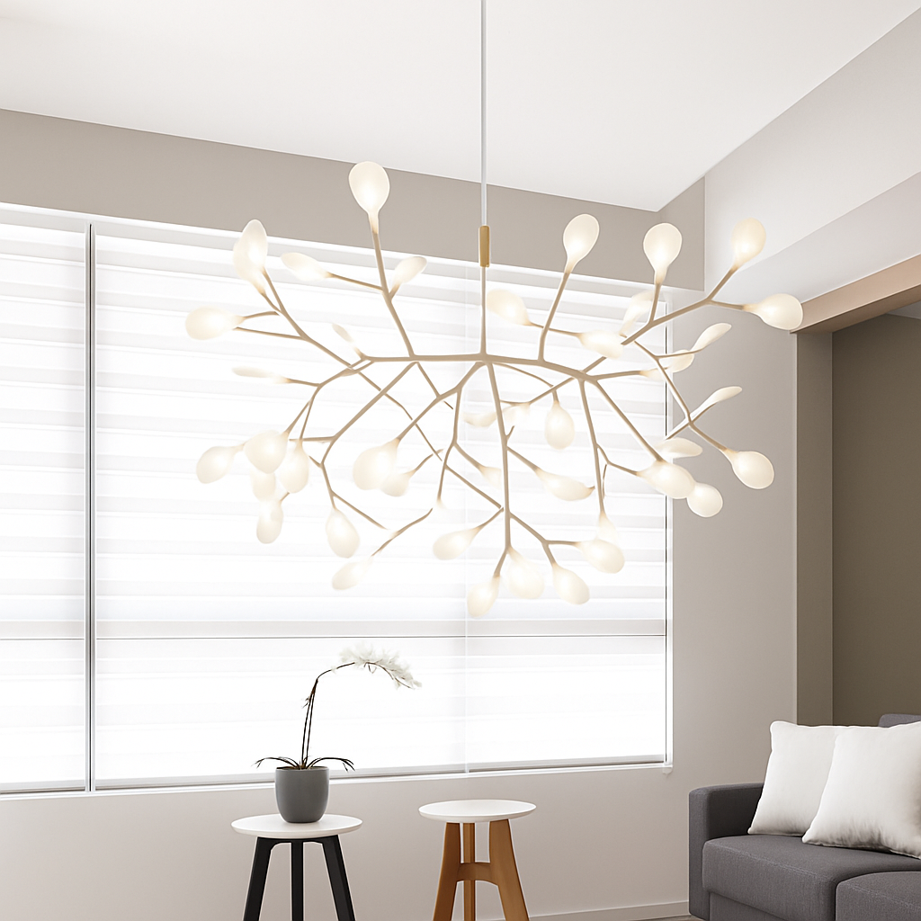 Pendelleuchte | Metallstruktur, Verzweigte Lichtquellen, Schwarz 3