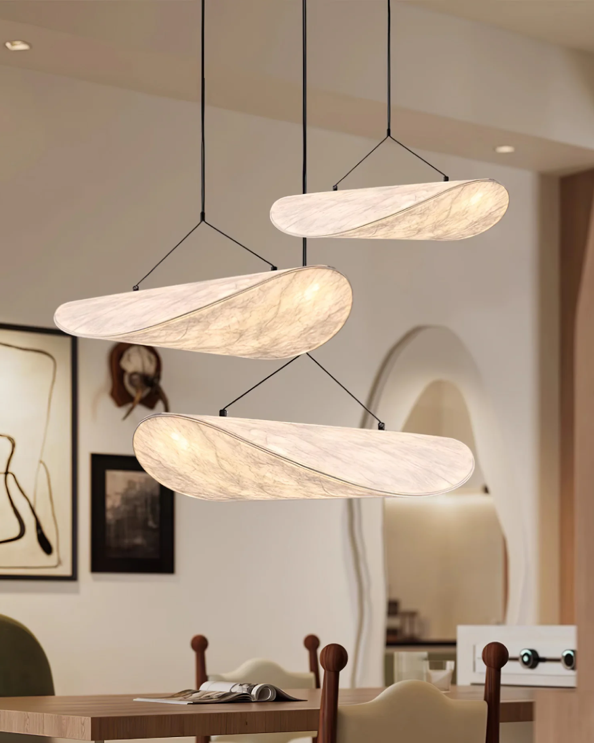 Pendelleuchte | Minimalistisches Design, Bandartige Form 5