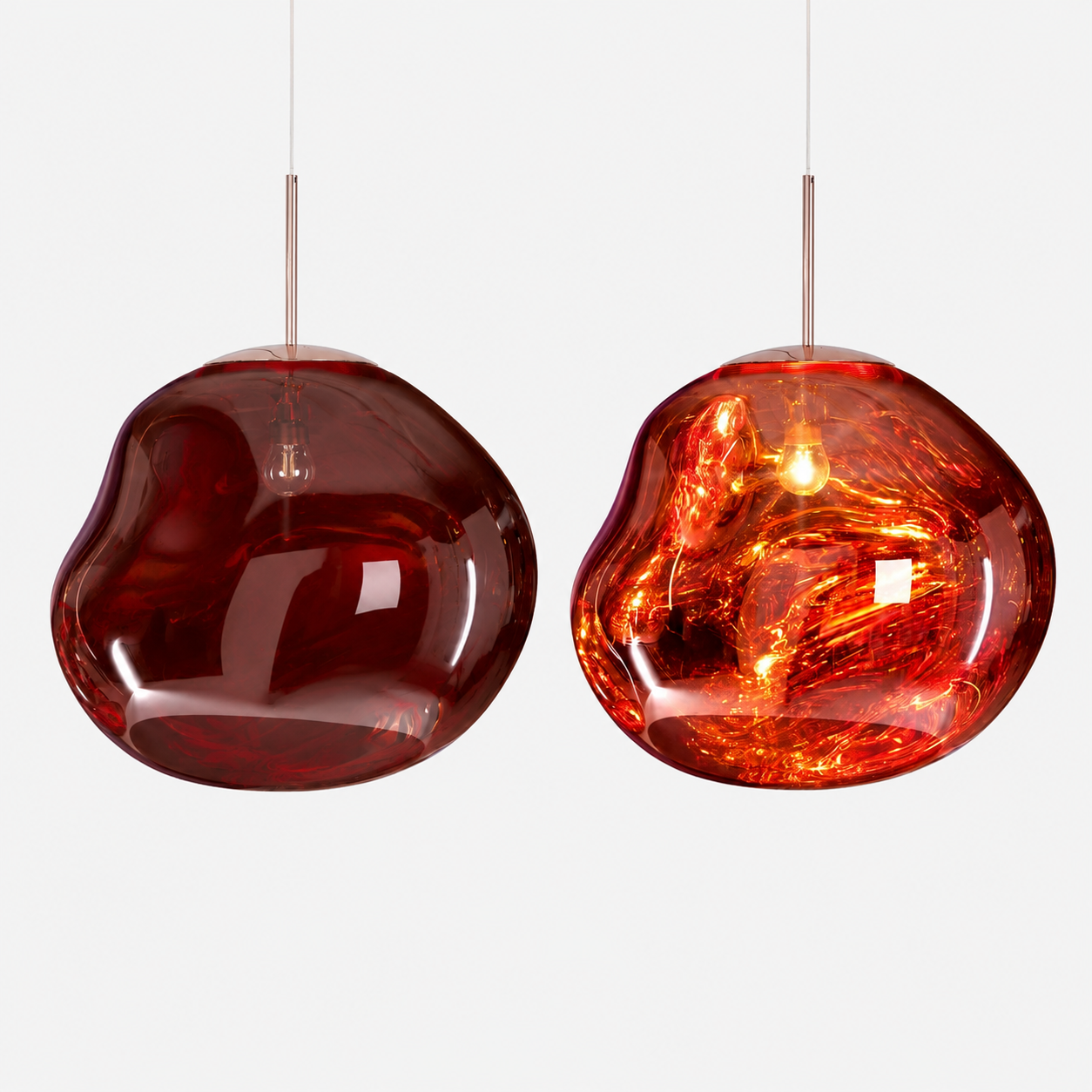 Pendelleuchte | Transparenter Acrylschirm, Dimmfunktion 16