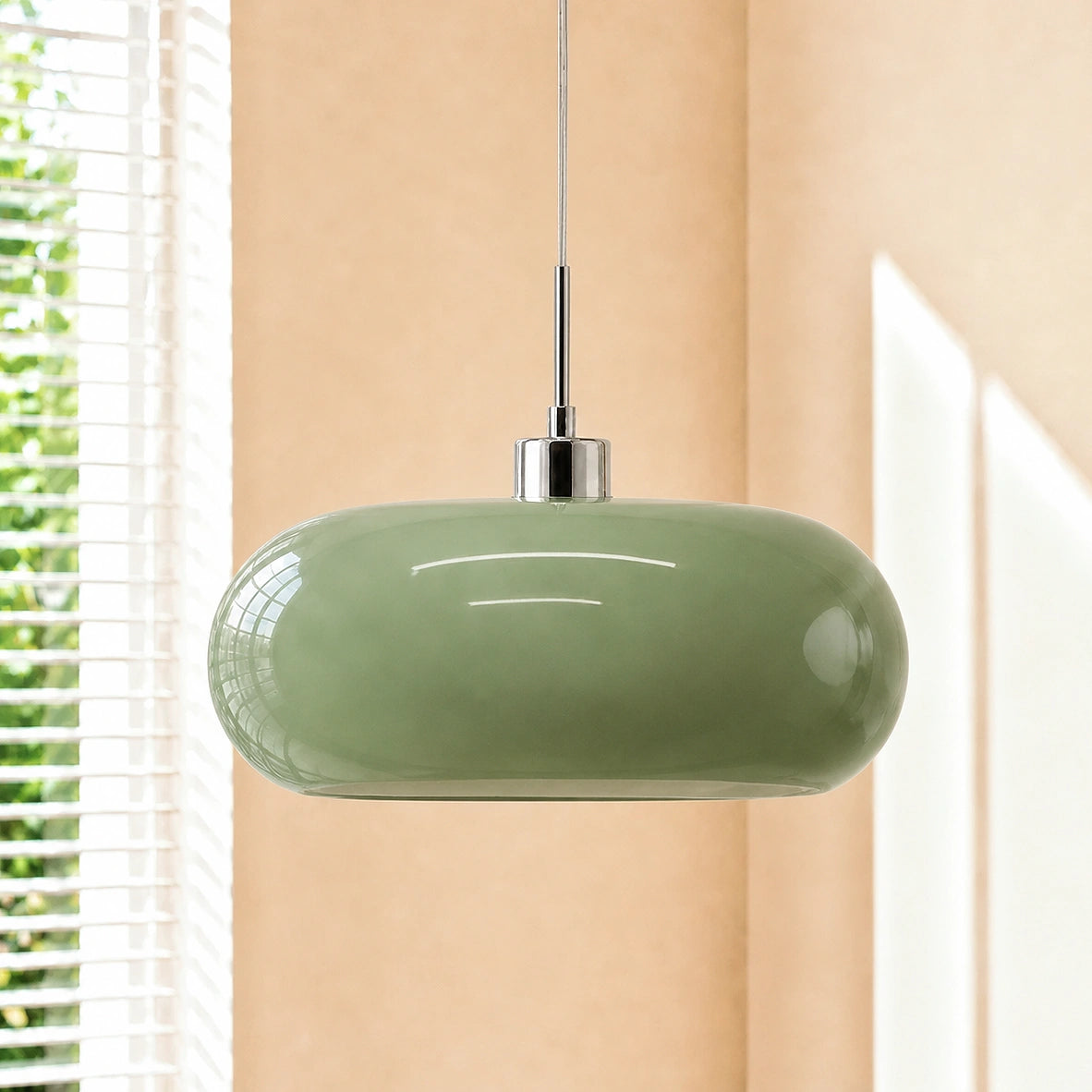 Pendelleuchte | Transparenter Glaslampenschirm, Geometrische Form 10